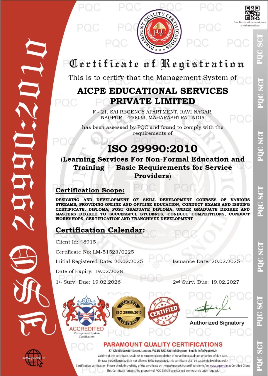 ISO 29990 2010 PQC VALID 19 02 2028